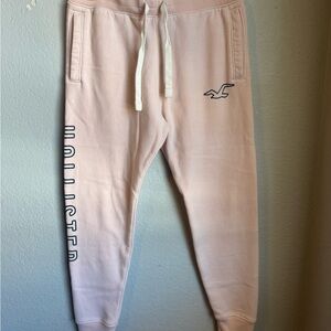 Hollister Light Pink Joggers with Logo